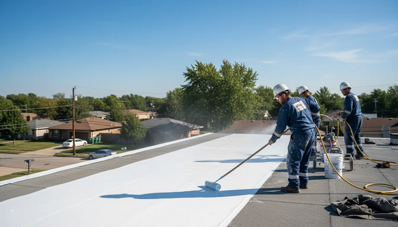 Commercial roof coating in Lupton, MI near me